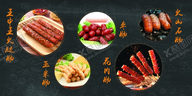 编号：86401207140338331351【酷图网】源文件下载-烤肠海报