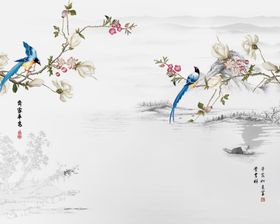 水墨背景墙