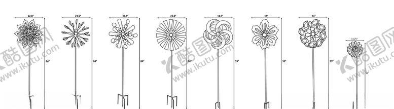 编号：17171310011749464938【酷图网】源文件下载-铁风车线稿图