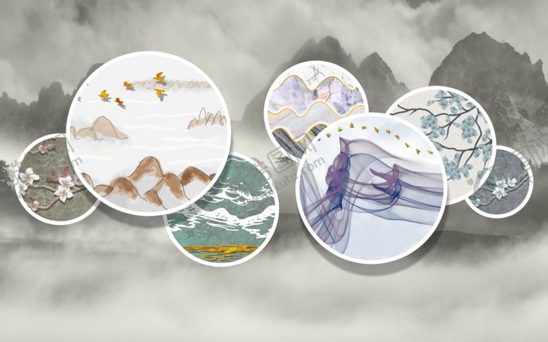 编号：79315409141951068456【酷图网】源文件下载-中国风背景墙