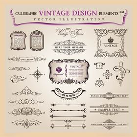 复古装饰设计元素集合