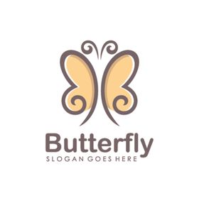 蝴蝶logo鸟类图标企业房产