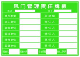 监测分站管理牌