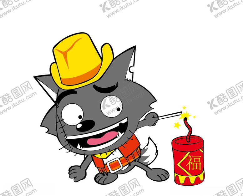 编号：30923905031001025968【酷图网】源文件下载-卡通狼