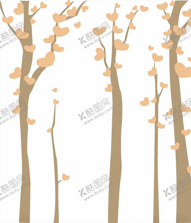 编号：25090606271706043272【酷图网】源文件下载-心形树