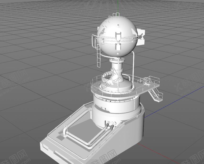 编号：46778512150718417668【酷图网】源文件下载-C4D模型工厂设备