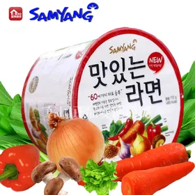 三养香辣蔬菜碗面韩国桶