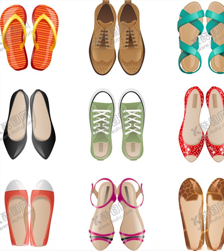 编号：61205809150405584845【酷图网】源文件下载-矢量女士鞋