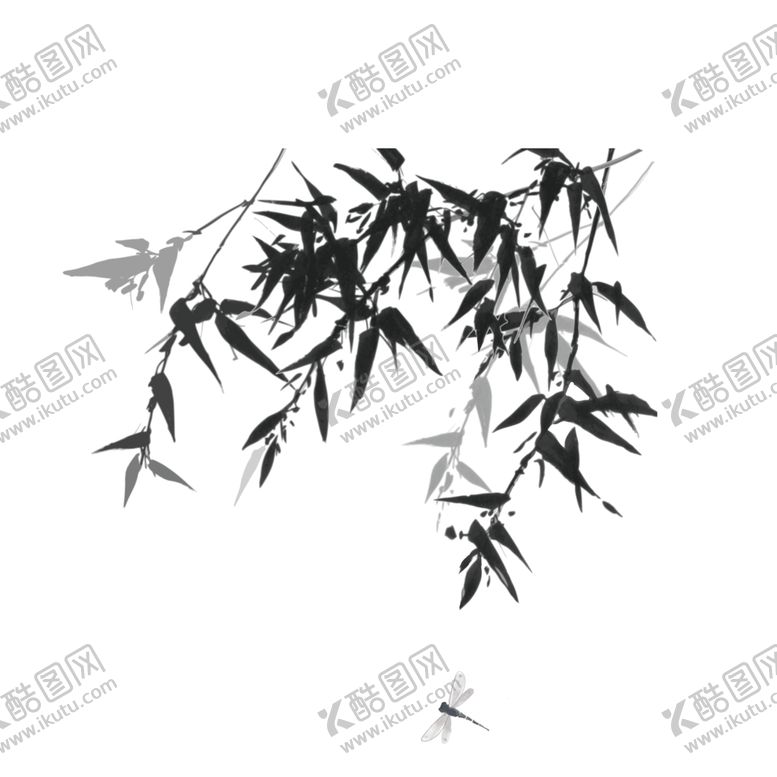 编号：36159909121805296031【酷图网】源文件下载-水墨竹子