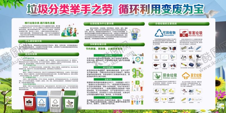 编号：14547209241437469380【酷图网】源文件下载-垃圾分类社会宣传公益海报