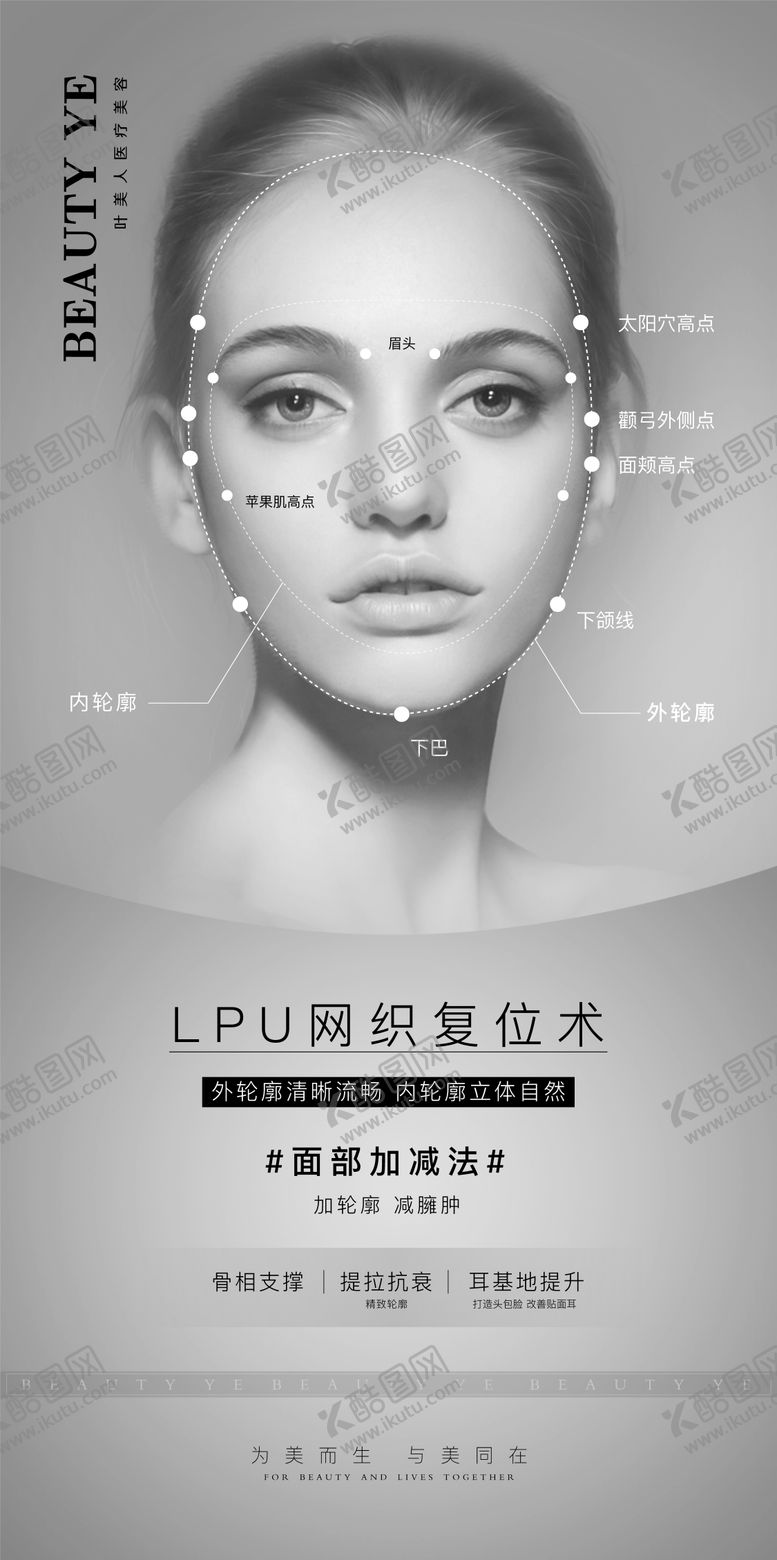 编号：89902409072319193598【酷图网】源文件下载-轮廓复位术海报