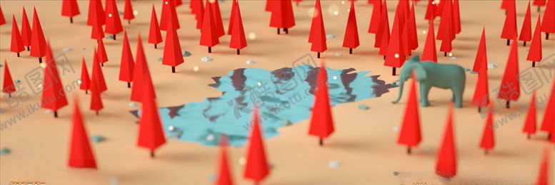 编号：51811009240613396095【酷图网】源文件下载-森林树模型