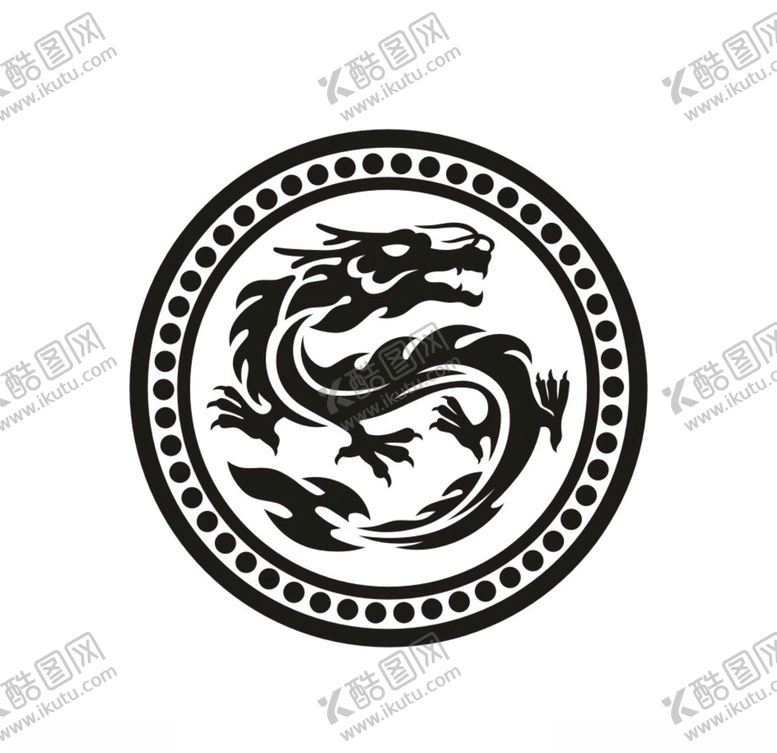 编号：98664709270330068222【酷图网】源文件下载-龙剪影