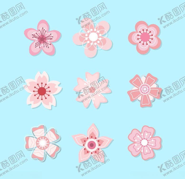 编号：75557909100107099865【酷图网】源文件下载-粉色桃花创意图案