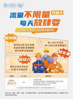 流量卡宣传海报