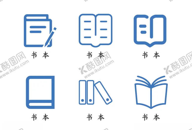 编号：36772806270302257038【酷图网】源文件下载-书本图标矢量