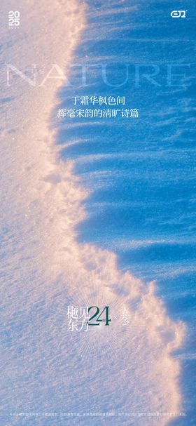 小雪节气单图海报
