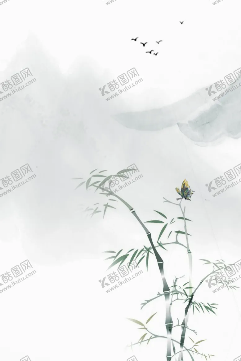 编号：15542501251645095821【酷图网】源文件下载-水墨竹子