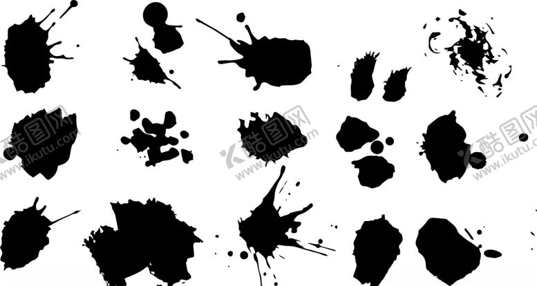 编号：93497309120429039112【酷图网】源文件下载-笔刷泼墨