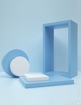 电商c4d立体空间感背景