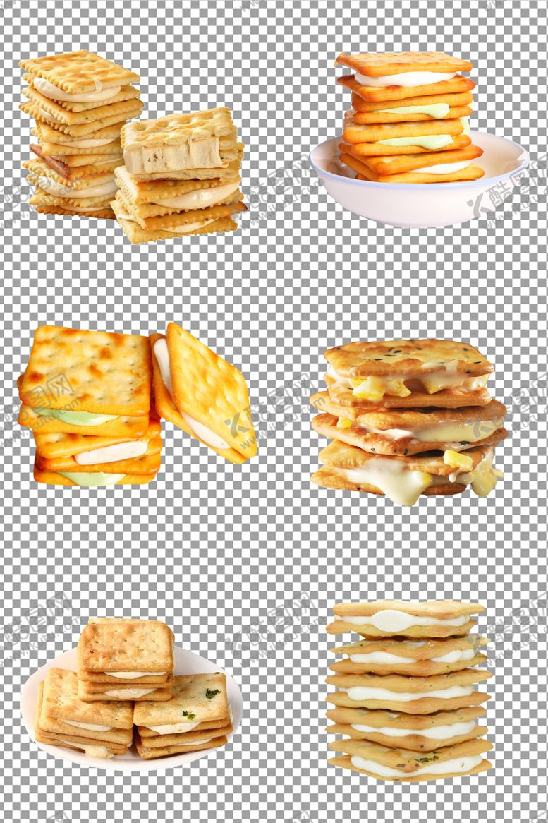 编号：78066510071553451150【酷图网】源文件下载-双层夹心苏打饼干