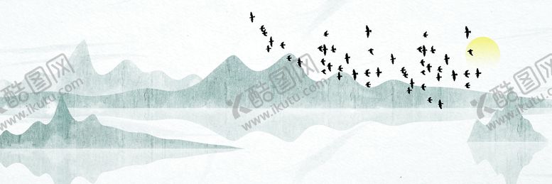 编号：87405610081721002618【酷图网】源文件下载-抽象山水画背景墙