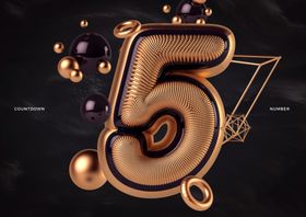 创意C4D数字艺术立体字体设计