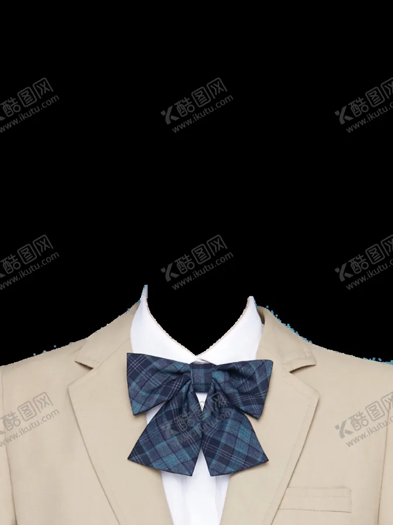 编号：10300710261338147803【酷图网】源文件下载-证件照衣服  