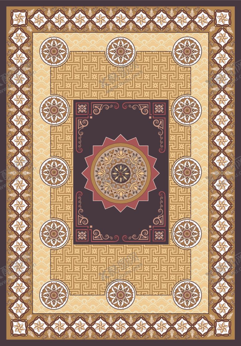 编号：39443309200511035499【酷图网】源文件下载-地毯