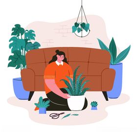 休闲办公卡通矢量插画