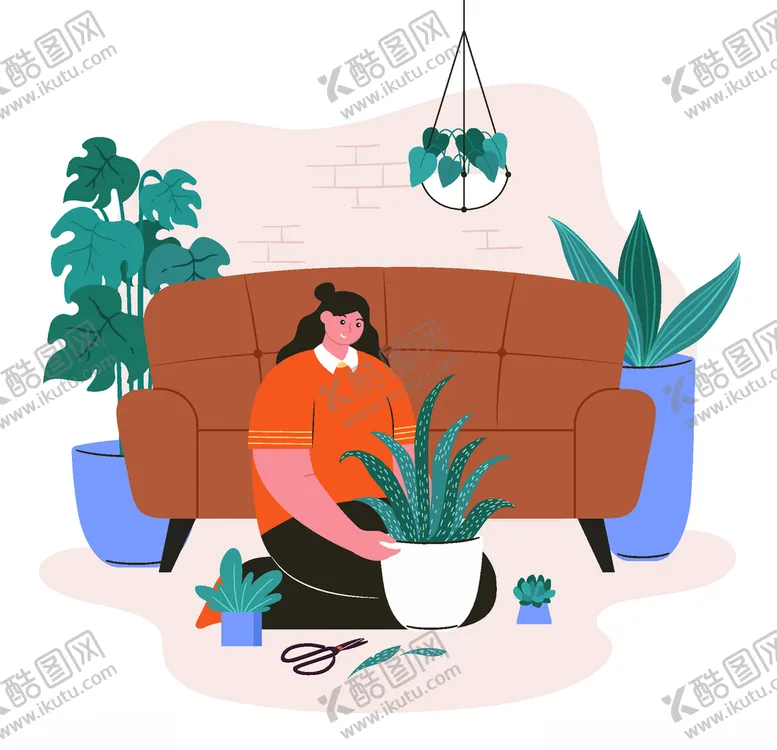 编号：21725106261849176685【酷图网】源文件下载-矢量卡通休闲人物