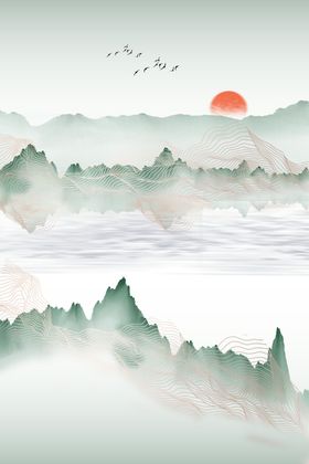 北欧风简约抽象艺术装饰画