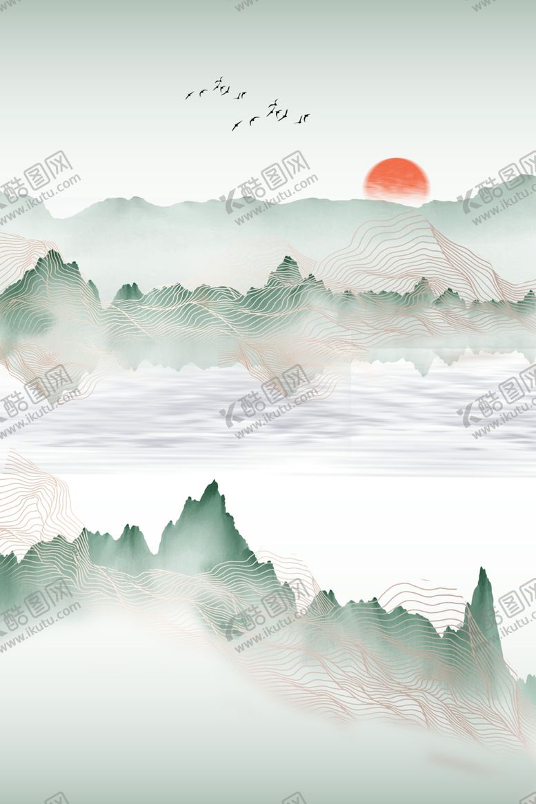 编号：86336210200421319174【酷图网】源文件下载-北欧风简约抽象艺术装饰画