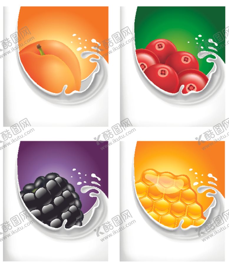 编号：45477909240122054207【酷图网】源文件下载-水果牛奶