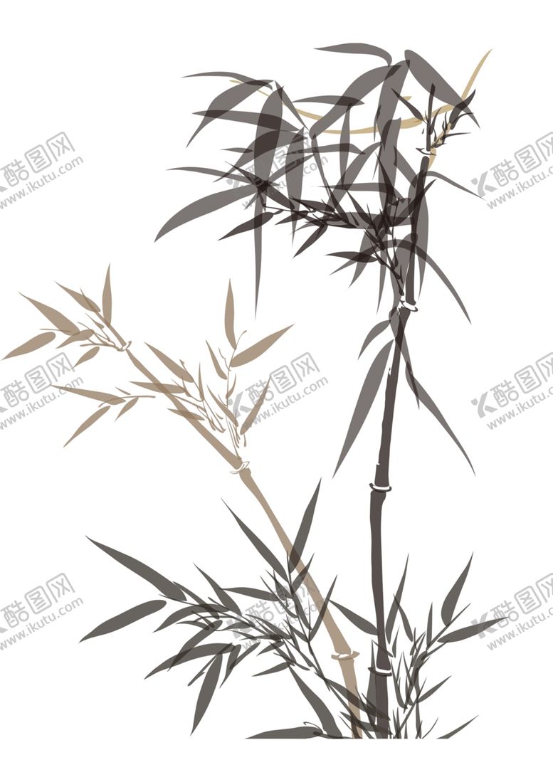 编号：10536010030333152903【酷图网】源文件下载-水墨竹子