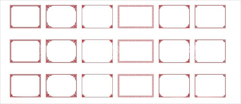 编号：56653602192058239632【酷图网】源文件下载-中式边框