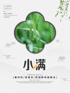 小满海报微信地产节气单图24节气