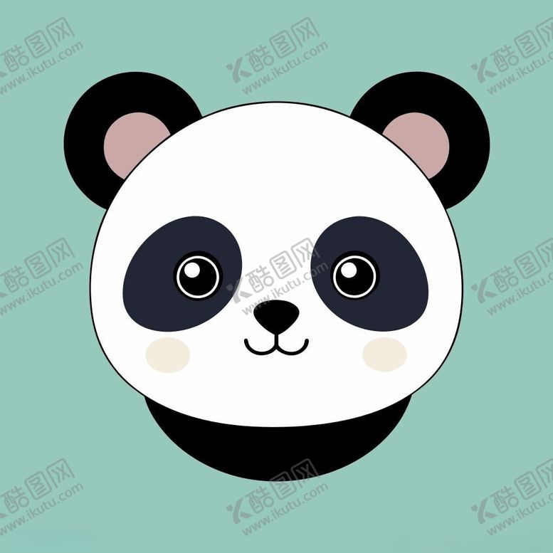 编号：77451101271902347675【酷图网】源文件下载-可爱的大熊猫头像