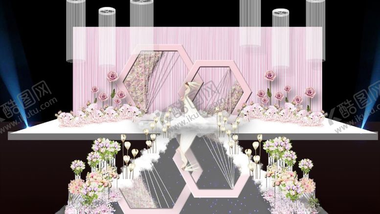 编号：50414009192136293485【酷图网】源文件下载-粉色舞台效果图