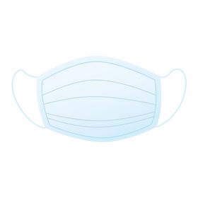 卡通手绘口罩医用口罩png元素