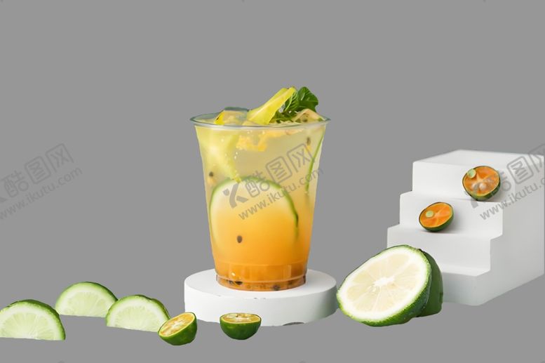 编号：11132601270453351246【酷图网】源文件下载-柠檬茶饮料免抠