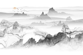 现代水墨画