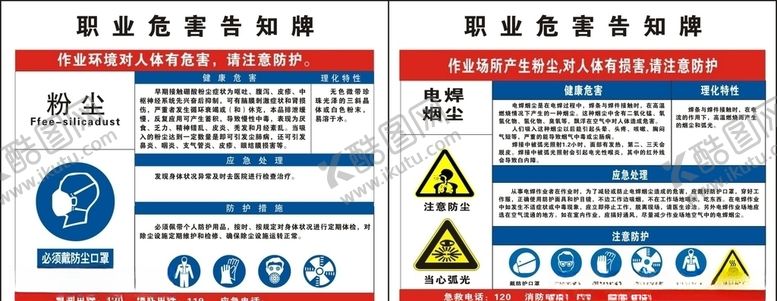 编号：72634310230826121441【酷图网】源文件下载-粉尘噪音危险告知牌