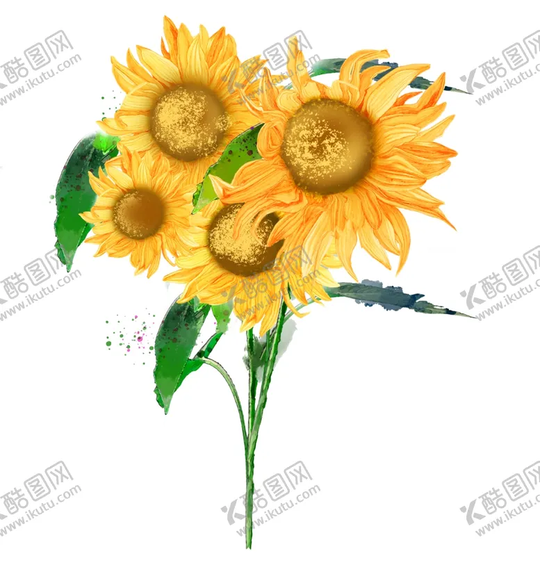 编号：47305502211141144680【酷图网】源文件下载-卡通向日葵插画