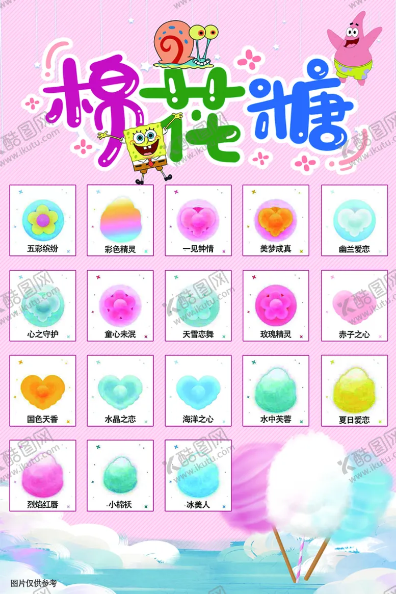 编号：63981709121752526289【酷图网】源文件下载-棉花糖海报自助棉花糖卡通