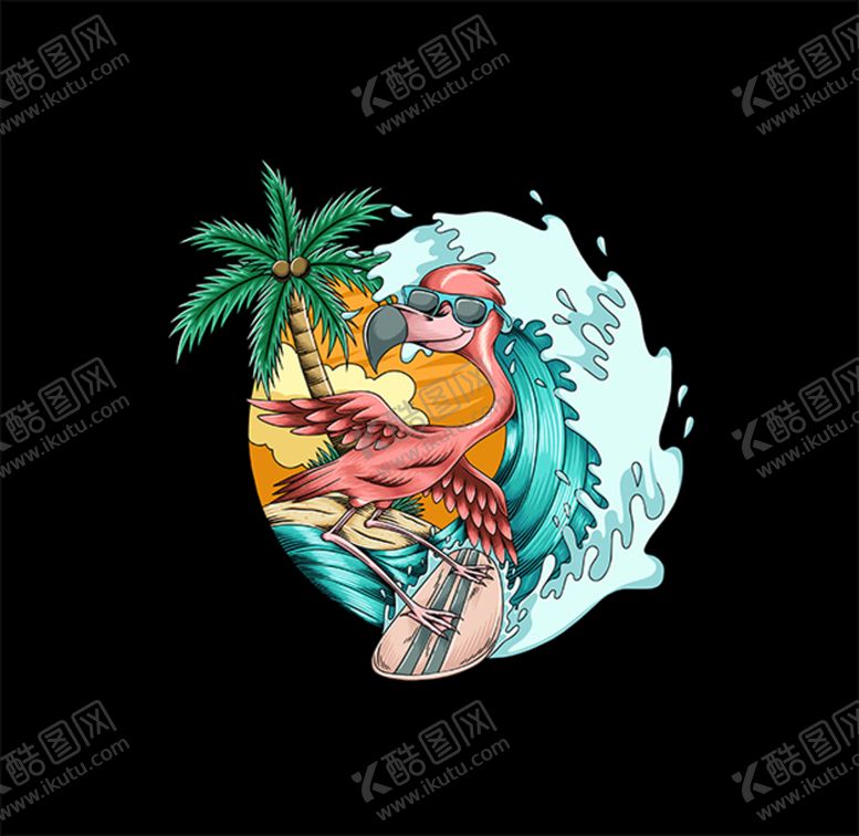 编号：91352610041931350867【酷图网】源文件下载-棕桐树海洋