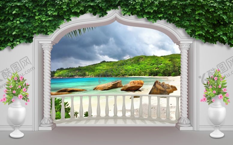 编号：72803310010659186239【酷图网】源文件下载-沙滩海景