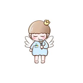 卡通人物小孩跳舞元素