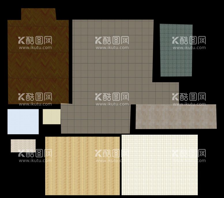 编号：83592609122145499506【酷图网】源文件下载-室内彩平图 