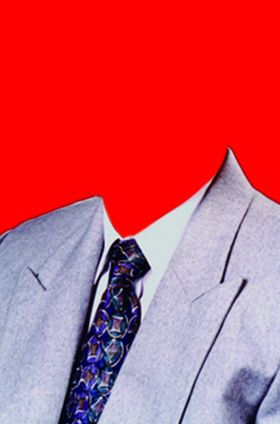 男士西装证件照模板